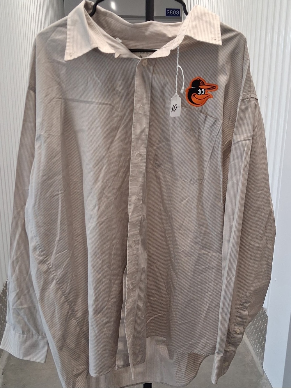 Beige Men's  Orioles Button-Up Shirt
